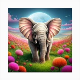 Beautiful Elephant Canvas Print