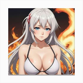 Anime Girl In Bikini 1 Canvas Print