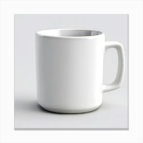 White Coffee Mug 10 Canvas Print