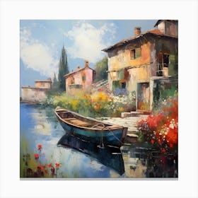 Mediterranean Dreams in Hues Canvas Print