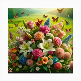 Beautiful Flower Arrangement 3 Canvas Print