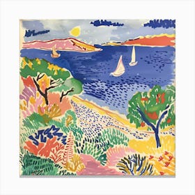Coastal Vista Matisse Style 7 Canvas Print