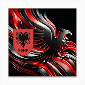 Albania National Football Team Logo Wall Art 19 Canvas Print