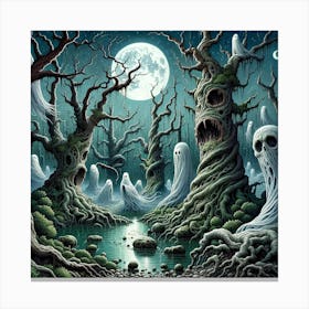 Ghosts In The Woods Canvas Print