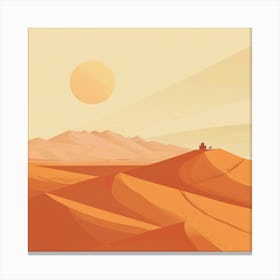 Mars Martian Landscape Canvas Print