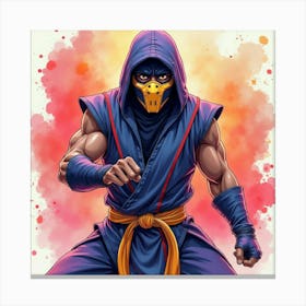 Mortal Kombat Ninja Fighter Concept Art (115) Canvas Print