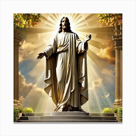Jesus Statue Canvas Print