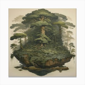 Tree Island Canvas Print