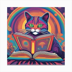 Studious Cat Canvas Print