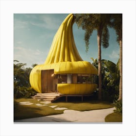 Banana House Canvas Print