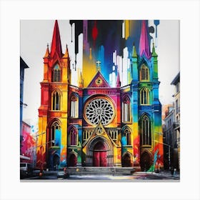 St John'S Cathedral 3 Canvas Print