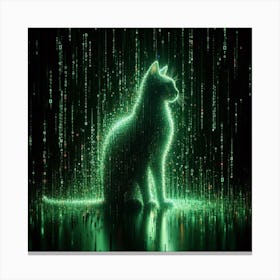 Glowing cat 1 Canvas Print