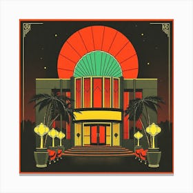 California Hotel Canvas Print