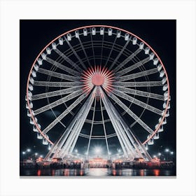 Ferris Wheel At Night 2 Canvas Print