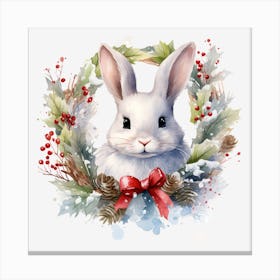 Christmas Bunny 6 Canvas Print