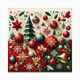 Christmas Ornaments 4 Canvas Print