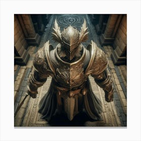 Knight In Armor 2 Canvas Print