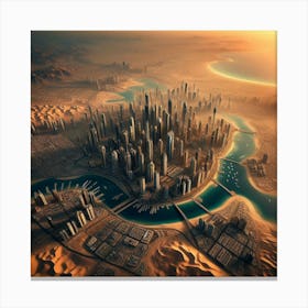 Dubai Cityscape Canvas Print