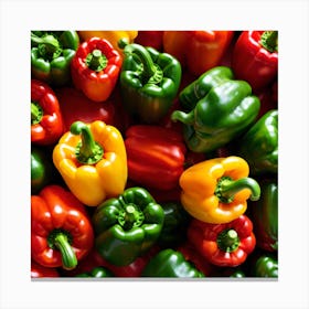 Colorful Peppers 56 Canvas Print