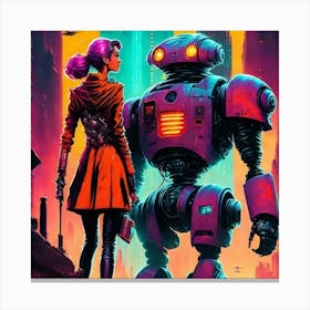 Robots taking over the world Canvas Print
