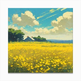 Yellow Field 3 Canvas Print