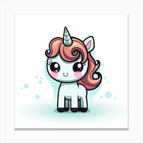 Cute Unicorn 568 Canvas Print