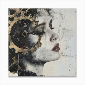 Woman'S Face 18 Canvas Print