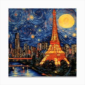 Paris At Night 4 Canvas Print