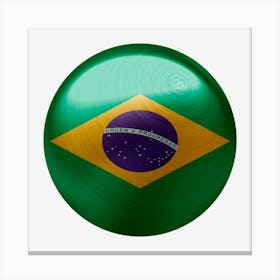 Brazil Flag Country Symbol Canvas Print