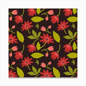 Red Flowers Canvas Print