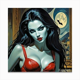 Vampire Girl 1 Canvas Print