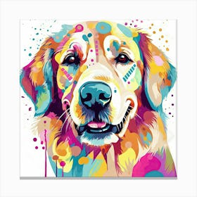 Golden Retriever Painting 2 Canvas Print