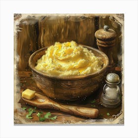 Creamy Mashed Potatoes 1 Canvas Print