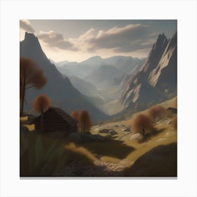 Mountain Landscape 15 Canvas Print