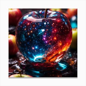 Galaxy Apple Canvas Print