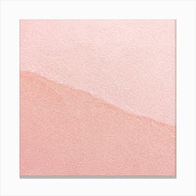 Pastel Pink Duo Square Canvas Print