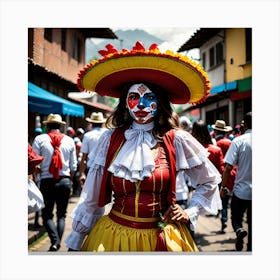 Mexican Woman 1 Canvas Print