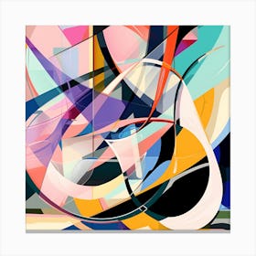 Abstract Shapes Trendy Art Print Canvas Print