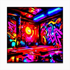 Psychedelic Graffiti Canvas Print