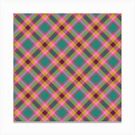 Plaid Fabric 19 Canvas Print