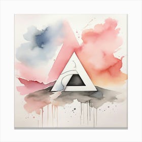 Abstract Triangle Canvas Print