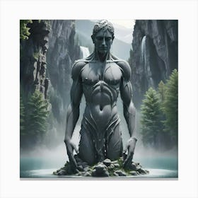 Clay Figures In Nature 9 Canvas Print