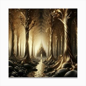 Forest Of Gold 2 Canvas Print