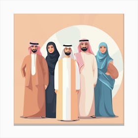 Arab Family (22) Canvas Print