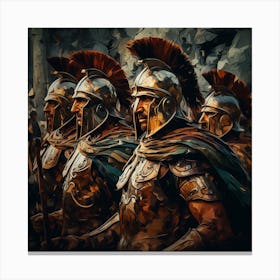 Spartan Warriors Canvas Print