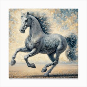 Grey Horse Canvas Print