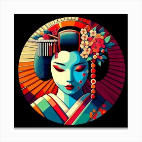 Japan Geisha Visual 137 Canvas Print