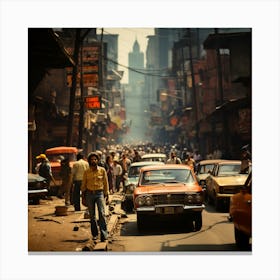 Streets Of Bombay Canvas Print