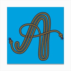 A Dropcap Rope Canvas Print