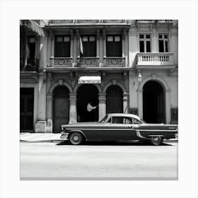 Old Car In Cuba 1 Canvas Print